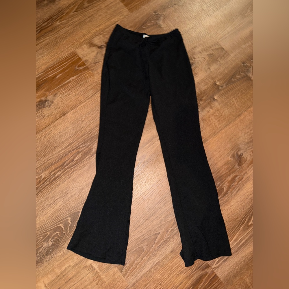 SHEIN Black Swim Coverup Pants And Shirt